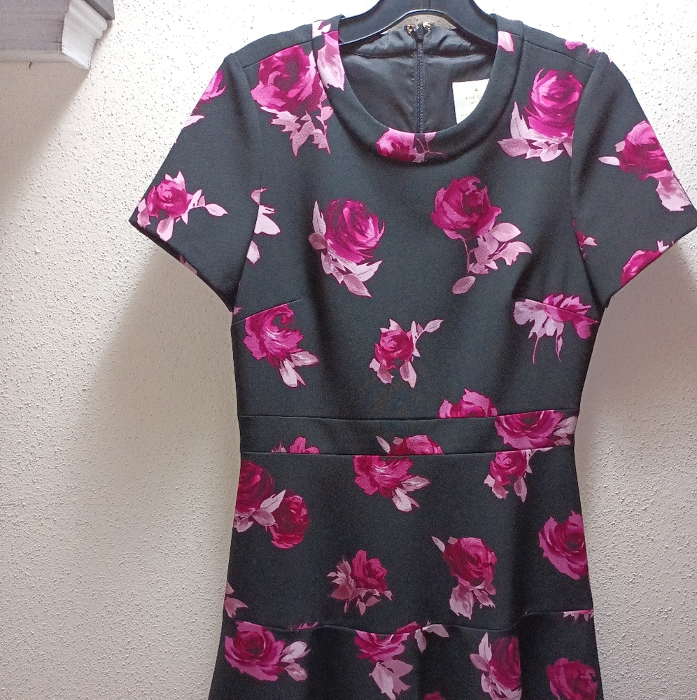 Kate Spade Encore Floral Crepe A line Dress Size 8 Gently Loved.